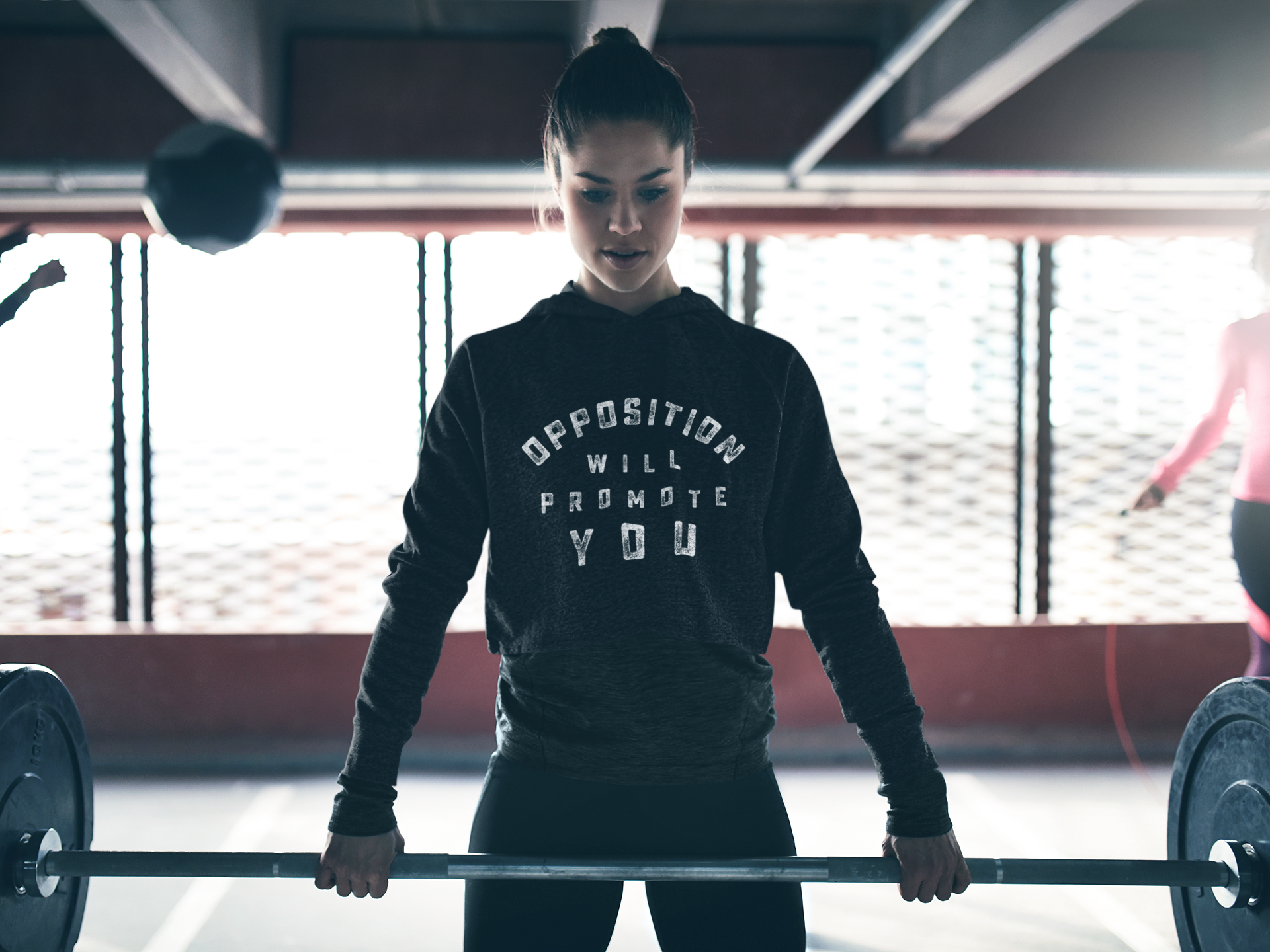 "Opposition Will Promote You" Women's Cropped Hoodie